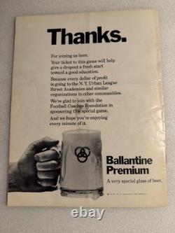 1968 Grambling vs Morgan State Program Yankee Stadium HBCU NYC 1st Invitational