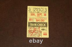1973 New York Yankees Last Game Played At Original Yankee Stadium Ticket Stub