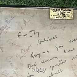 1973 YANKEE STADIUM PLATE Mantle Munson Jeter Ruth Gehrig DiMaggio Ford New York