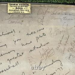 1973 YANKEE STADIUM PLATE Mantle Munson Jeter Ruth Gehrig DiMaggio Ford New York