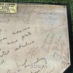 1973 YANKEE STADIUM PLATE Mantle Munson Jeter Ruth Gehrig DiMaggio Ford New York