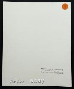 1974 Mickey Mantle & Whitey Ford Yankees Stadium Original File Photo