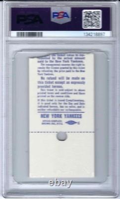 1976 Opening Day 1ST Game -New Yankee Stadium After Renovated Ticket Stub PSA 5