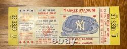 1977 Baseball All Star Game Yankee Stadium Full Ticket-Read
