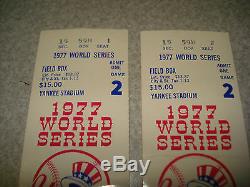 1977 World Series Game 2 Ticket Stub New York Yankee Rare Yankee Stadium Nyy