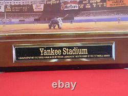 1977 World Series Yankee Stadium Panoramic Wall Plaque 13x7 # 9771 Lou Piniella