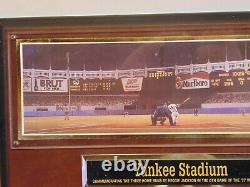 1977 World Series Yankee Stadium Panoramic Wall Plaque 13x7 # 9771 Lou Piniella