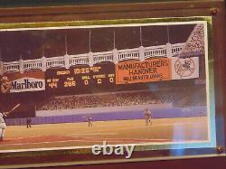 1977 World Series Yankee Stadium Panoramic Wall Plaque 13x7 # 9771 Lou Piniella