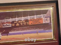 1977 World Series Yankee Stadium Panoramic Wall Plaque 13x7 # 9771 Lou Piniella