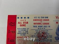 1977 Yankee Stadium All-Star Game Ticket Uncut Full