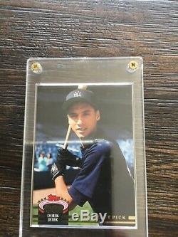 1992 Derek Jeter Draft Pick Stadium Club Rookie New York Yankees Baseball Card