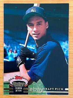 1992 Topps Stadium Club Jack Murphy Derek Jeter RC New York Yankees
