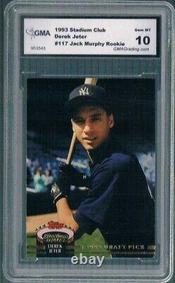 1993 STADIUM CLUB MURPHY DEREK JETER ROOKIE GMA 10 / PSA 10 New York Yankees