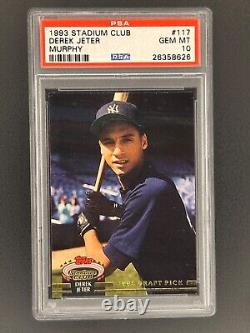 1993 Stadium Club Derek Jeter Murphy PSA 10 Yankees