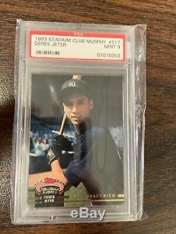 1993 Stadium Club Murphy #117 Derek Jeter New York Yankees RC Rookie PSA 9 SP