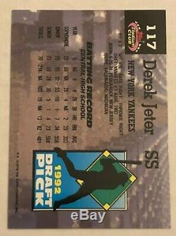 1993 TSC Stadium Club Murphy Derek Jeter #117 Rookie Card RC New York Yankees