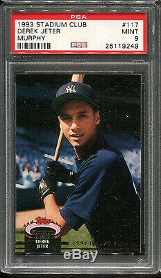 1993 Topps Stadium Club #117 Derek Jeter RC PSA 9 New York Yankees