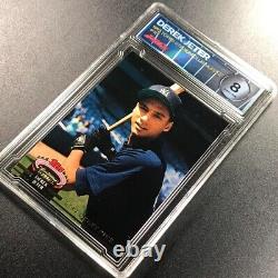 1993 Topps Stadium Club Murphy #117 Derek Jeter Rookie Card Rc Pgx 8 Yankees