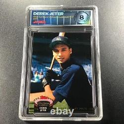 1993 Topps Stadium Club Murphy #117 Derek Jeter Rookie Card Rc Pgx 8 Yankees