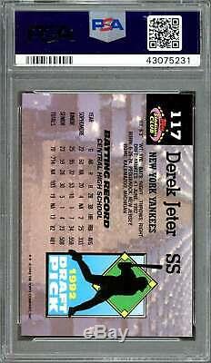 1993 stadium club murphy #117 DEREK JETER new york yankees rookie card PSA 9