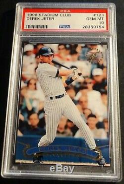 1996 Derek Jeter Stadium Club Rookie #123 Psa 10 New York Yankees (437)