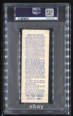 1st Game @ New Yankee Stadium/Renovated PSA Ticket 1976 Newy York Yankees