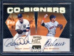 2000 Stadium Club Co-Signers Auto Derek Jeter Ray Ordonez NM/MT