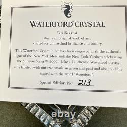 2000 Subway Series New York Mets vs. New York Yankees Waterford Crystal No. 213