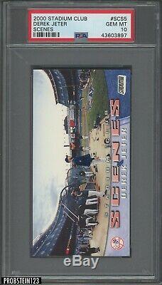 2000 Topps Stadium Club Scenes #SCS5 Derek Jeter New York Yankees PSA 10 POP 1