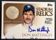 2000 Topps Stadium Relics Don Mattingly #sr1 New York Yankees Relic Auto