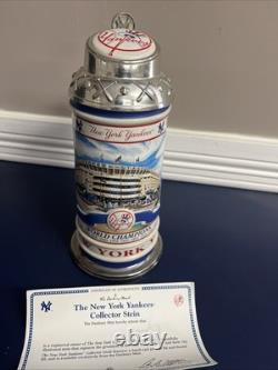 2001 New York Yankees Yankee Stadium Collectible Stein Word Champions Danbury Mt