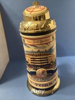 2001 New York Yankees Yankee Stadium Collectible Stein Word Champions Danbury Mt
