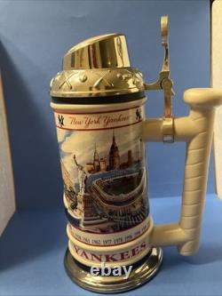 2001 New York Yankees Yankee Stadium Collectible Stein Word Champions Danbury Mt