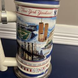 2001 New York Yankees Yankee Stadium Collectible Stein Word Champions Danbury Mt