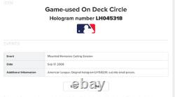 2008 Game Used On Deck Circle Piece Mlb All Star Game Old Yankee Stadium Mariano