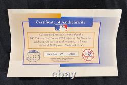 2008 MLB Yankees Stadium 85 Years Wooden Baseball Bat #RD/2008 With COA (NH)