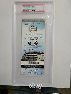 2008 New York Ny Yankee Stadium Final Game Ticket Psa 5