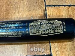 2008 New York Yankees FINAL SEASON STADIUM Louisville Slugger Baseball Bat 34