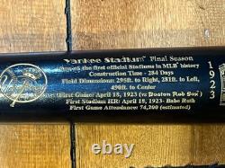 2008 New York Yankees FINAL SEASON STADIUM Louisville Slugger Baseball Bat 34