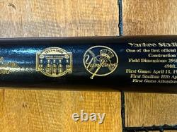 2008 New York Yankees FINAL SEASON STADIUM Louisville Slugger Baseball Bat 34