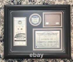 2008 Old Yankee Stadium Final Game 13 x 16 Display with Ticket & Dirt withCOA