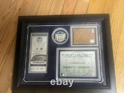 2008 Old Yankee Stadium Final Game 13 x 16 Display with Ticket & Dirt withCOA
