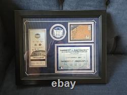 2008 Old Yankee Stadium Final Game 13 x 16 Display with Ticket & Dirt withCOA