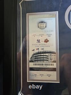 2008 Old Yankee Stadium Final Game 13 x 16 Display with Ticket & Dirt withCOA