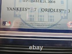 2008 Old Yankee Stadium Final Game 13 x 16 Display with Ticket & Dirt withCOA