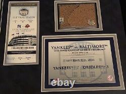 2008 Old Yankee Stadium Steiner Sports Lineup Card/ Ticket Stub/dirt Collectible