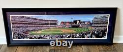 2009 First Pitch YANKEE STADIUM New York Panoramic POSTER Framed 41x16 ICONIC