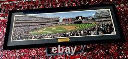 2009 First Pitch YANKEE STADIUM New York Panoramic POSTER Framed 41x16 ICONIC