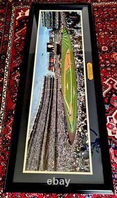 2009 First Pitch YANKEE STADIUM New York Panoramic POSTER Framed 41x16 ICONIC