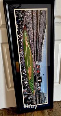 2009 First Pitch YANKEE STADIUM New York Panoramic POSTER Framed 41x16 ICONIC